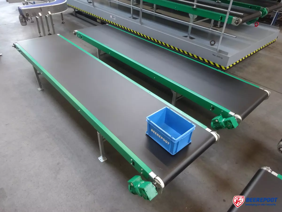 Vlakke transportbanden